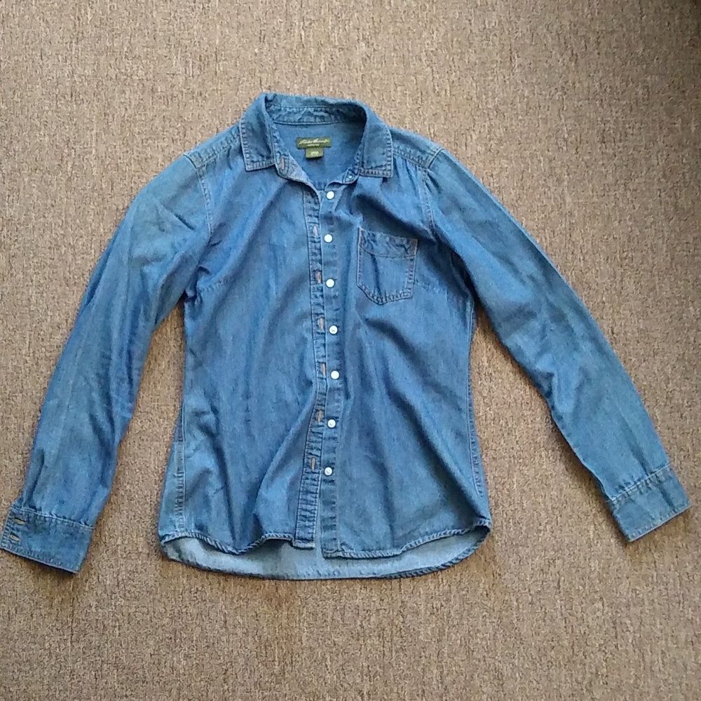 Denim button up